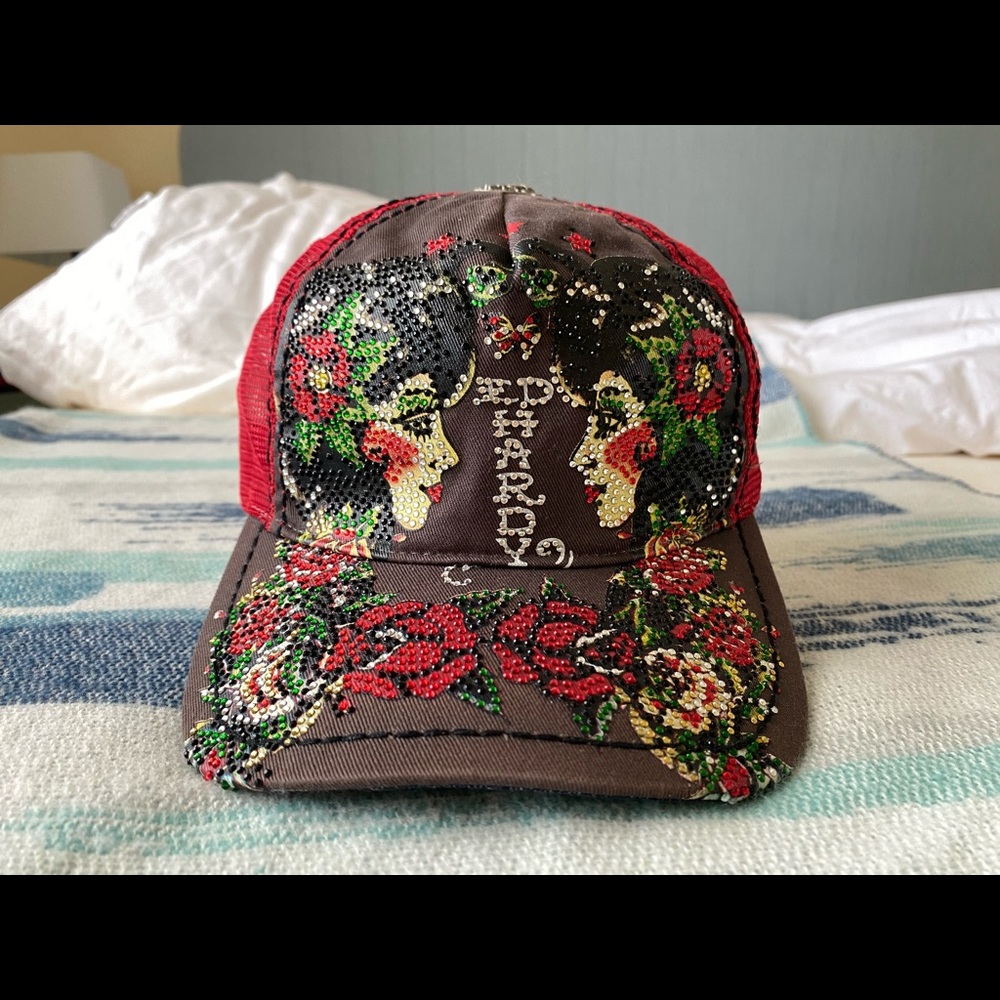 Ed Hardly Love Kills Slowly Adjustable Red Cap Hat